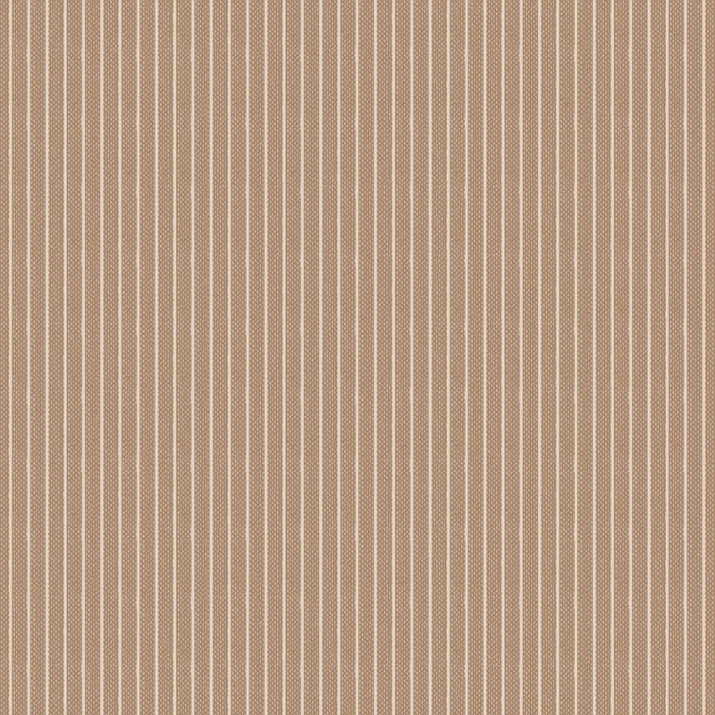 Textured brown fabric with small white pinstripes