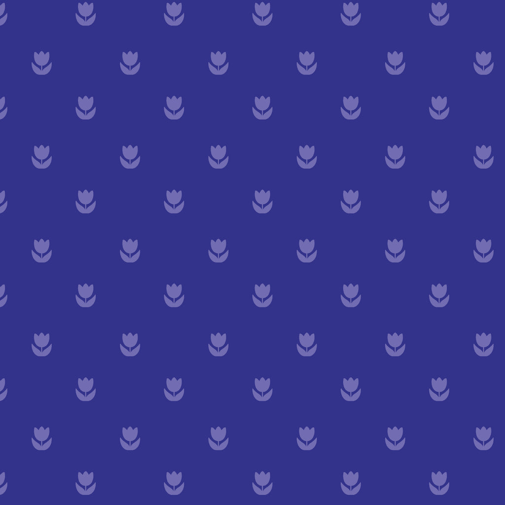 Blooming Garden - Flower Fields - Blue