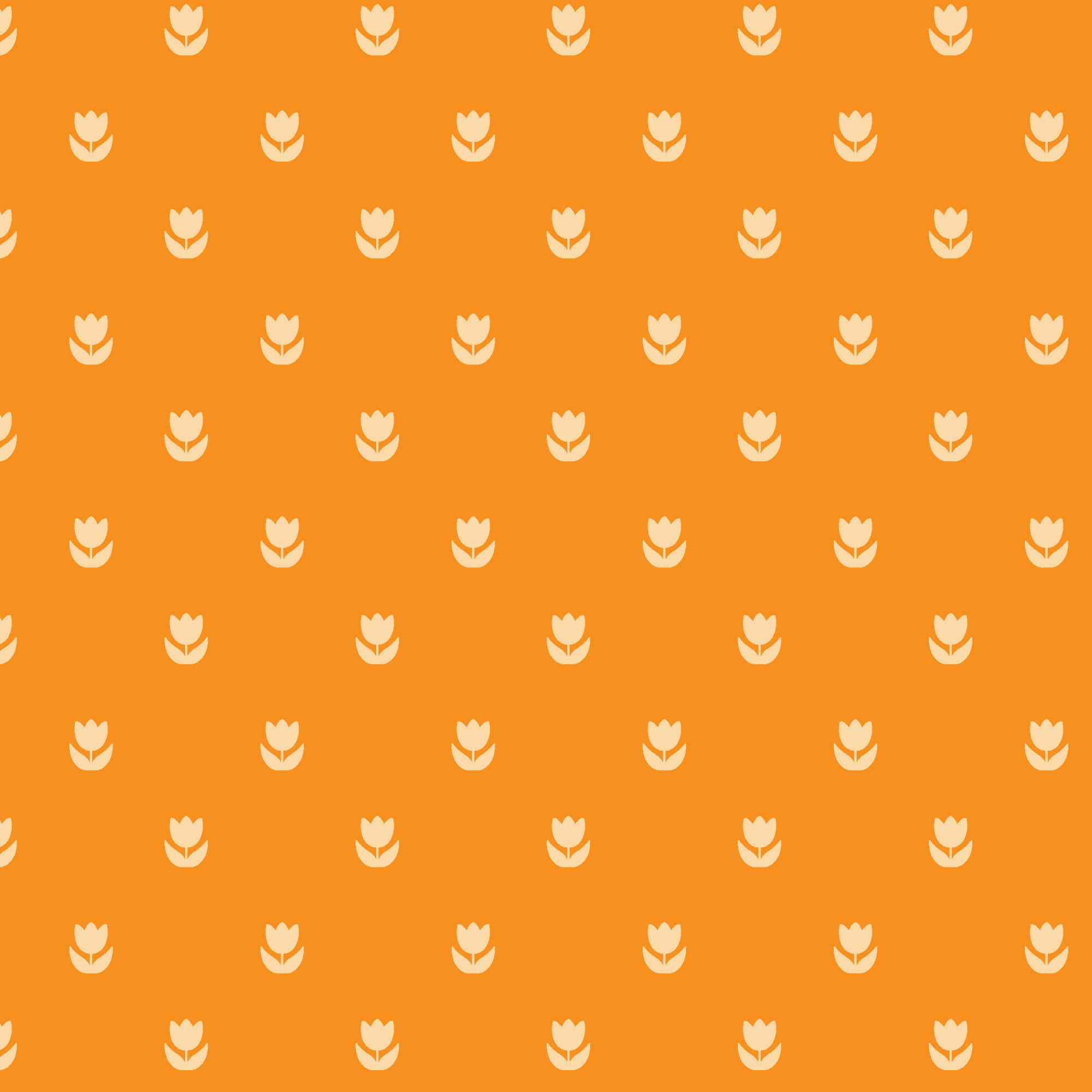 Blooming Garden - Flower Fields - Orange