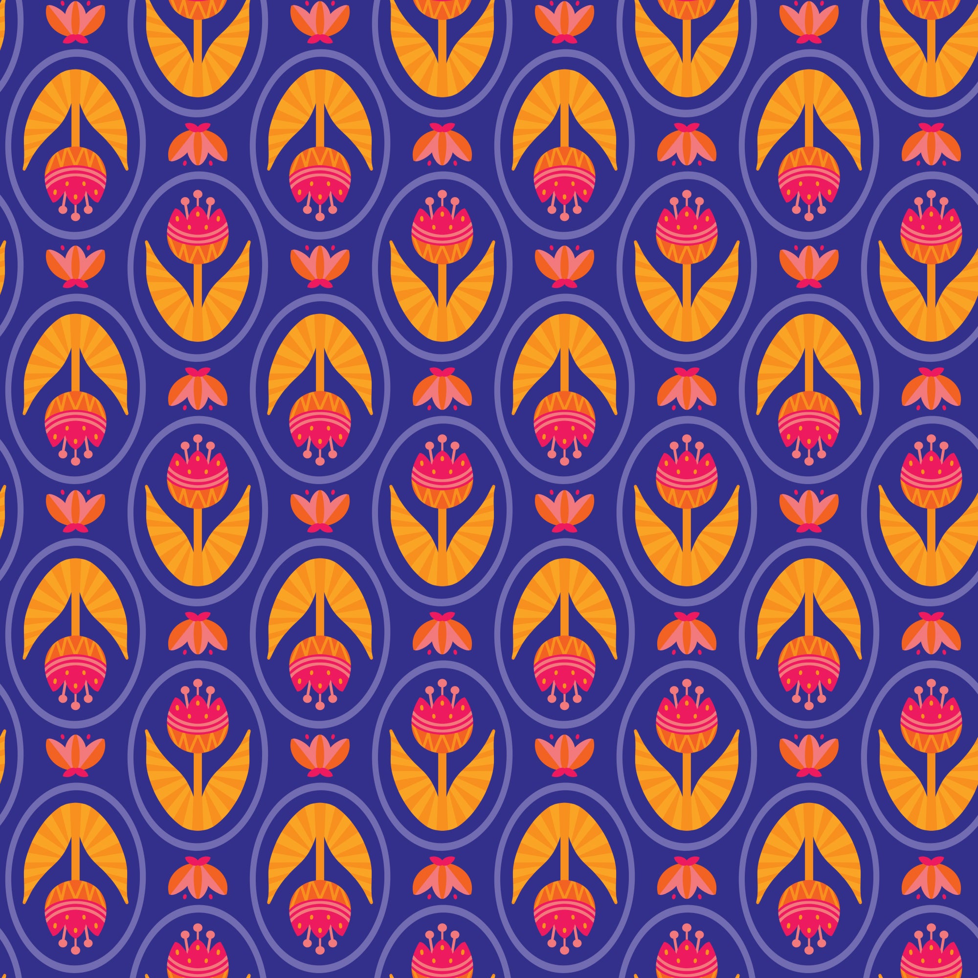 Blooming Garden - Tulip Love - Blue