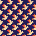 Blooming Garden - Birdies - Navy