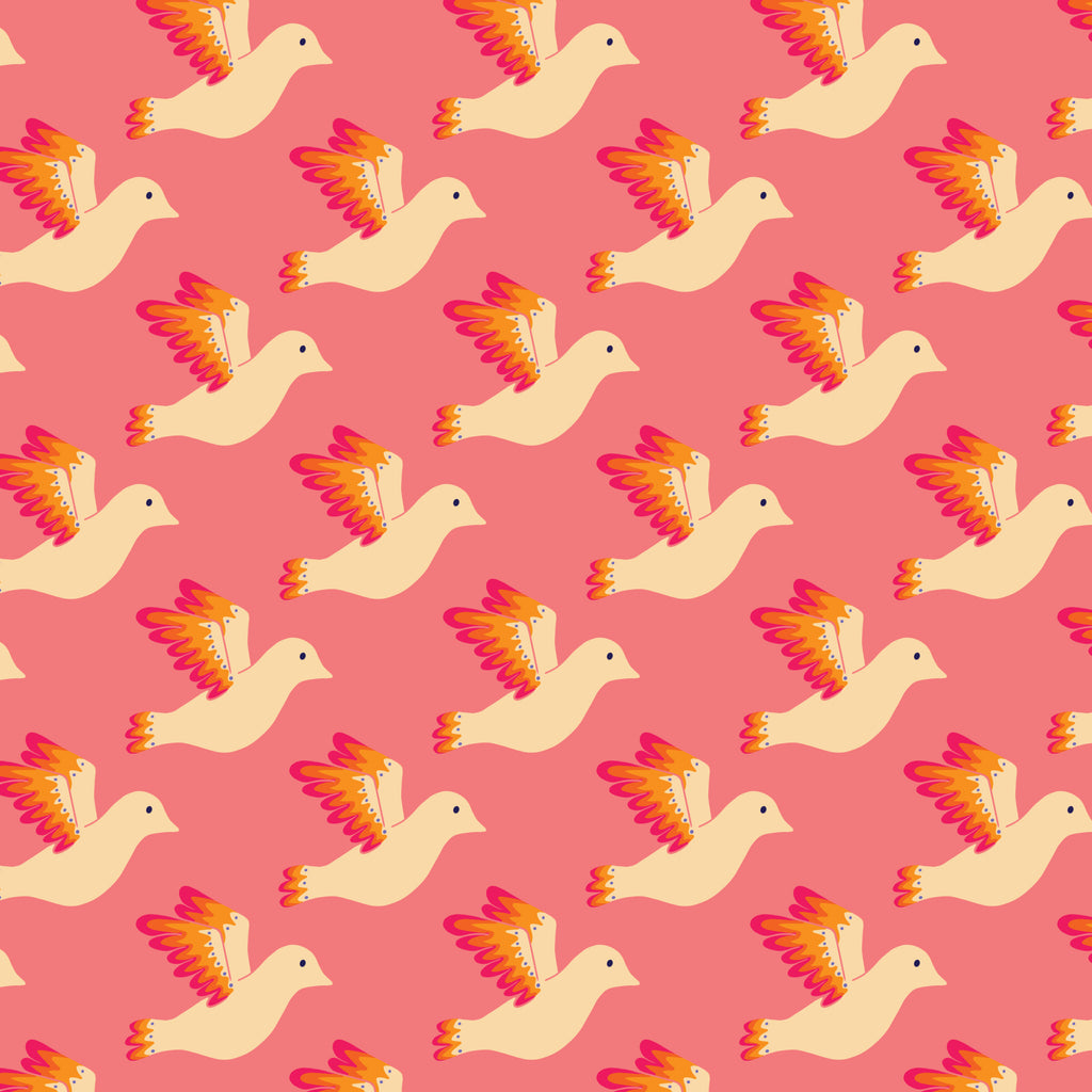 Blooming Garden - Birdies - Pink