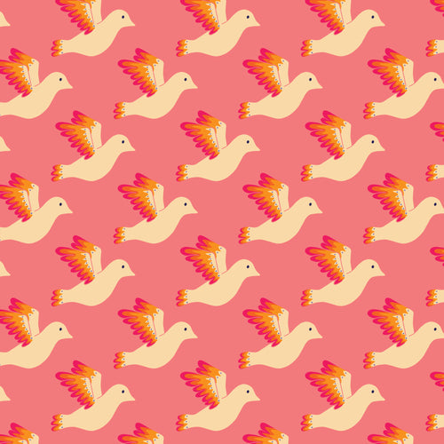 Blooming Garden - Birdies - Pink