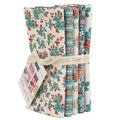 Tilda Village Life Fat Quarter Bundle Petro/Teal