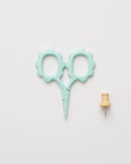 Mint Scallop Handle Embroidery Scissors