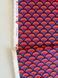 Blooming Garden - Fan Flowers - Navy