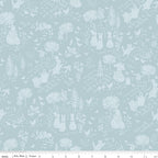 Peter Rabbit and Benjamin Bunny Tonal Garden Blue