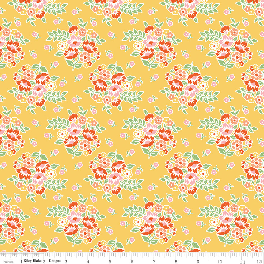 Peach Cobbler Posy Yellow