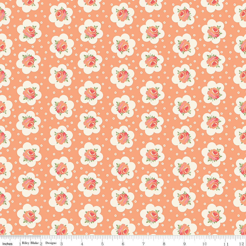 Peach Cobbler Tea Tin Rose Peach