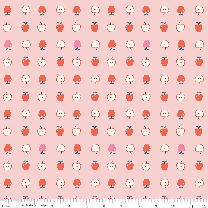 Cotton Nook - Apples Pink