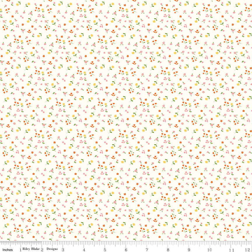 Cotton Nook - Flowers Vintage White