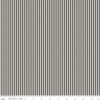 1/8" Stripe on Ivory Charcoal