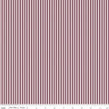 1/8" Stripe on Ivory Sangria