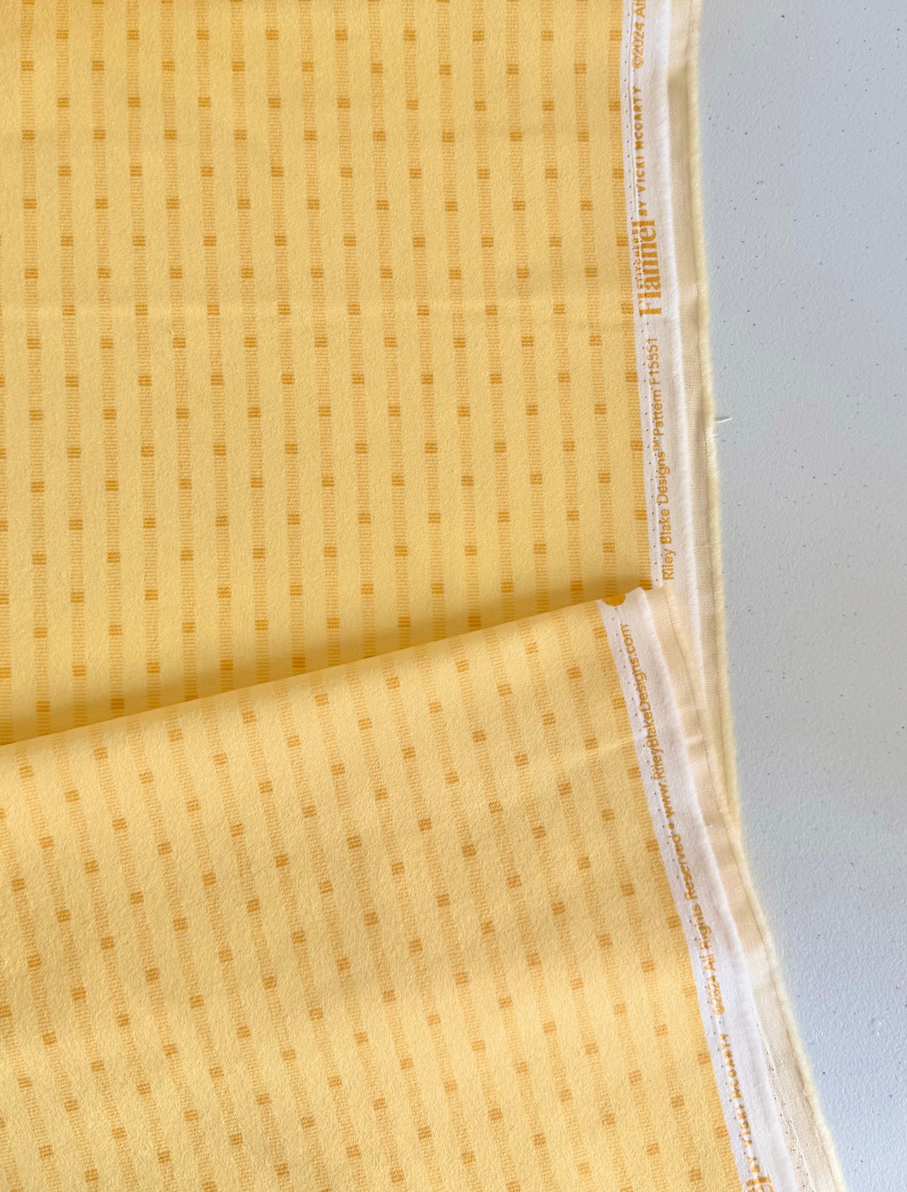 Stitcher's Flannel Shadow Stripe Yellow