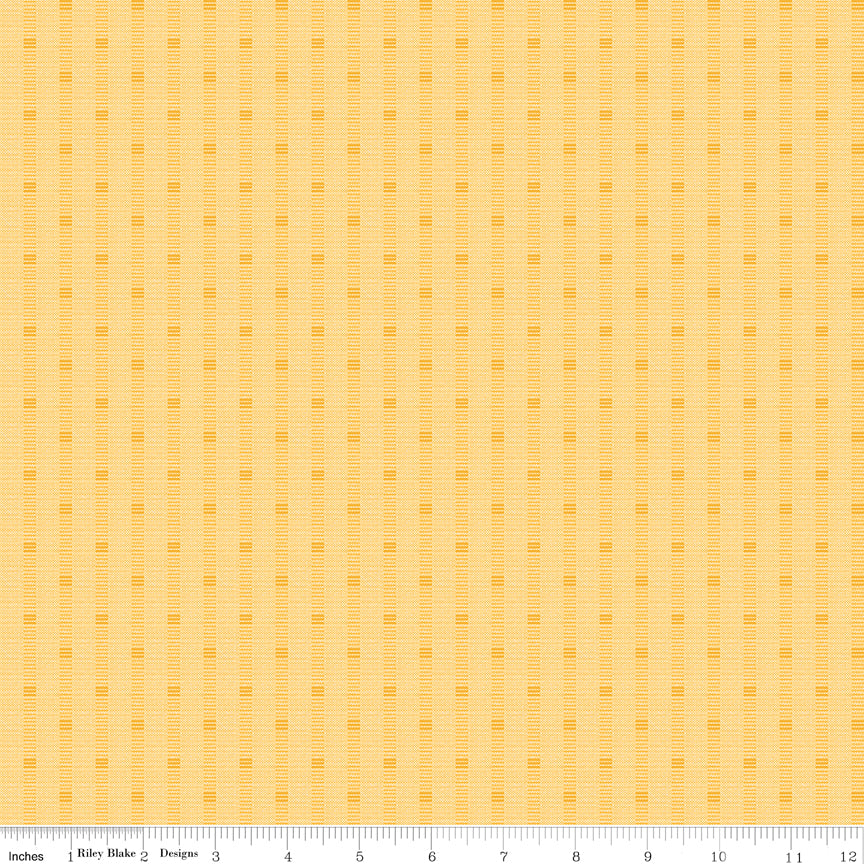 Stitcher's Flannel Shadow Stripe Yellow