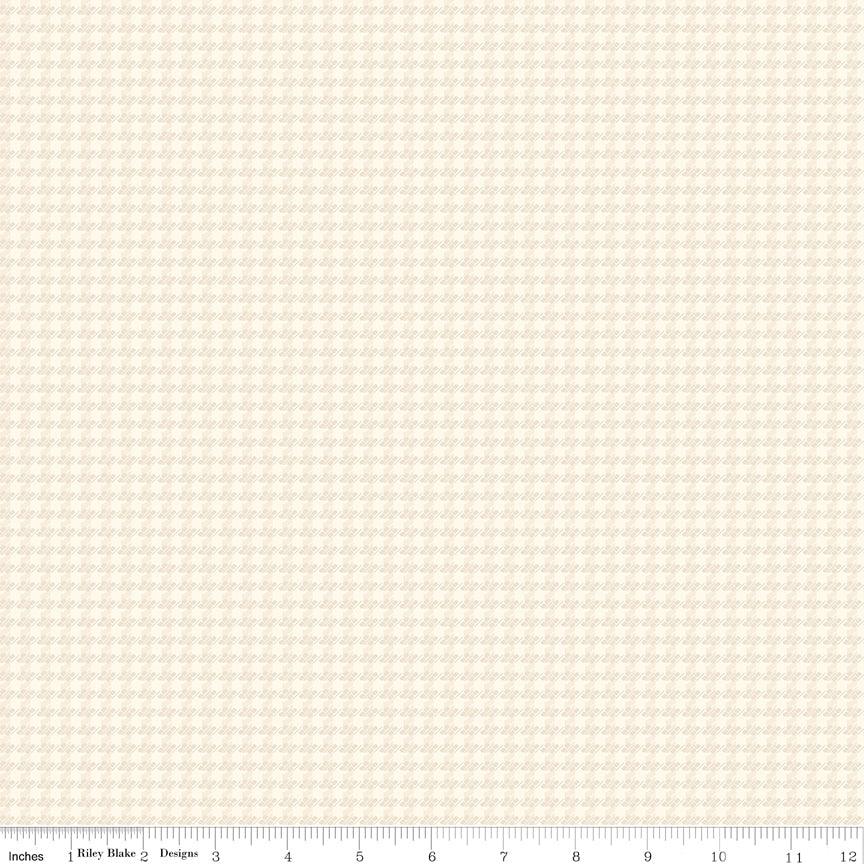 Stitcher's Flannel Houndstooth Cream