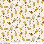 Flannel Winnie the Pooh Toss Cream