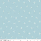 Flannel Sweet Cotton Tales Bows Blue