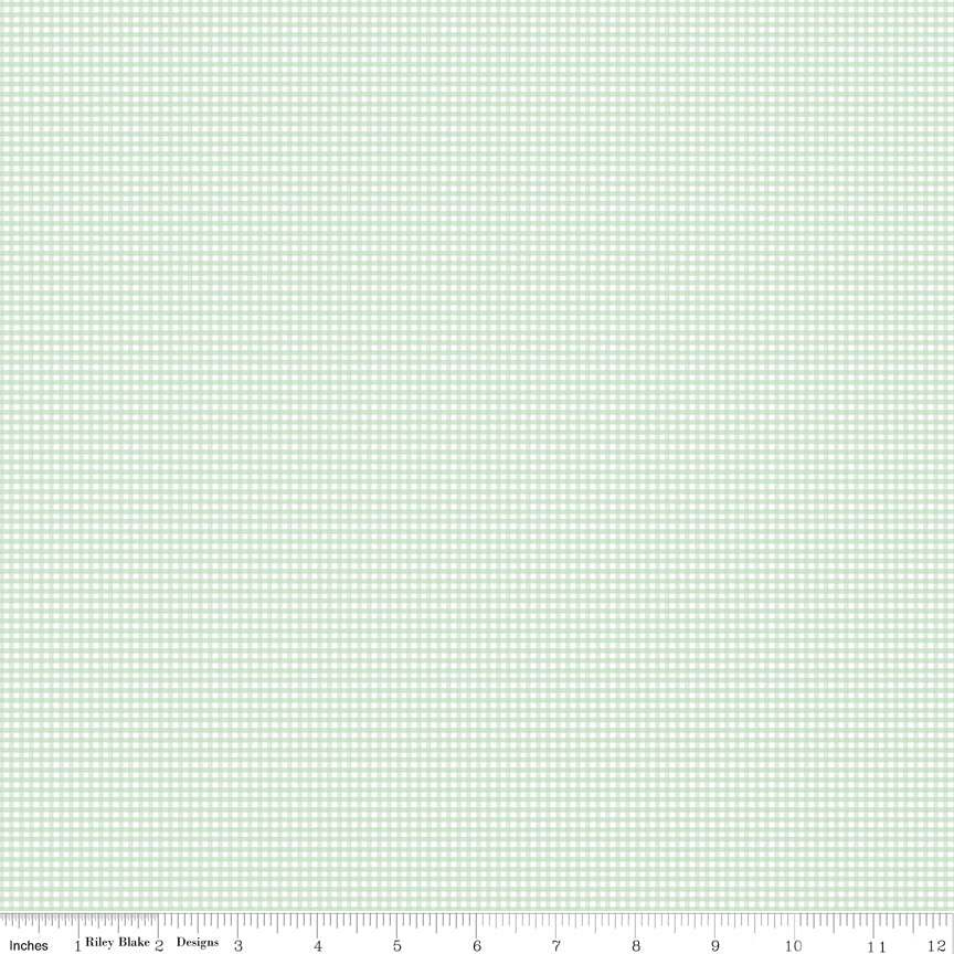 Flannel Micro Gingham Sweet Mint