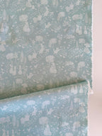 Peter Rabbit and Benjamin Bunny Tonal Garden Blue