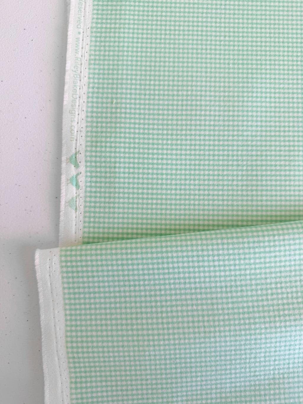 Flannel Micro Gingham Sweet Mint