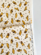 Flannel Winnie the Pooh Toss Cream