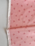 Flannel Sweet Cotton Tales Bows Pink