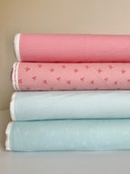 Flannel Sweet Cotton Tales Bows Pink