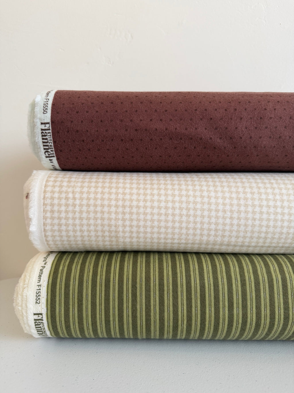 Stitcher's Flannel Ticking Green