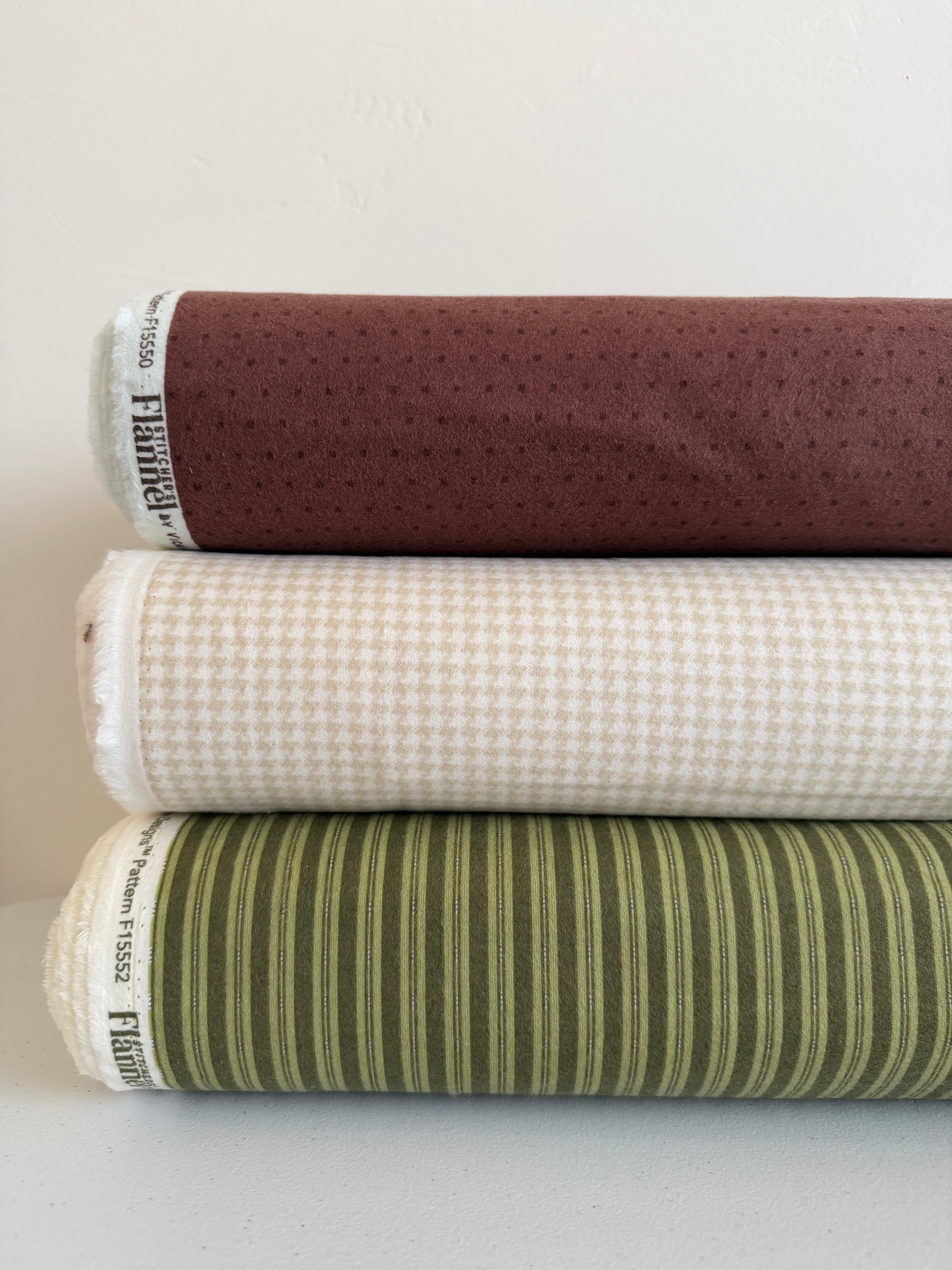 Stitcher's Flannel Ticking Green