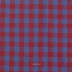 Queen of Hearts - Gingham Dobby Hearts in Royal