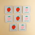 Strawberry Scalloped Labels