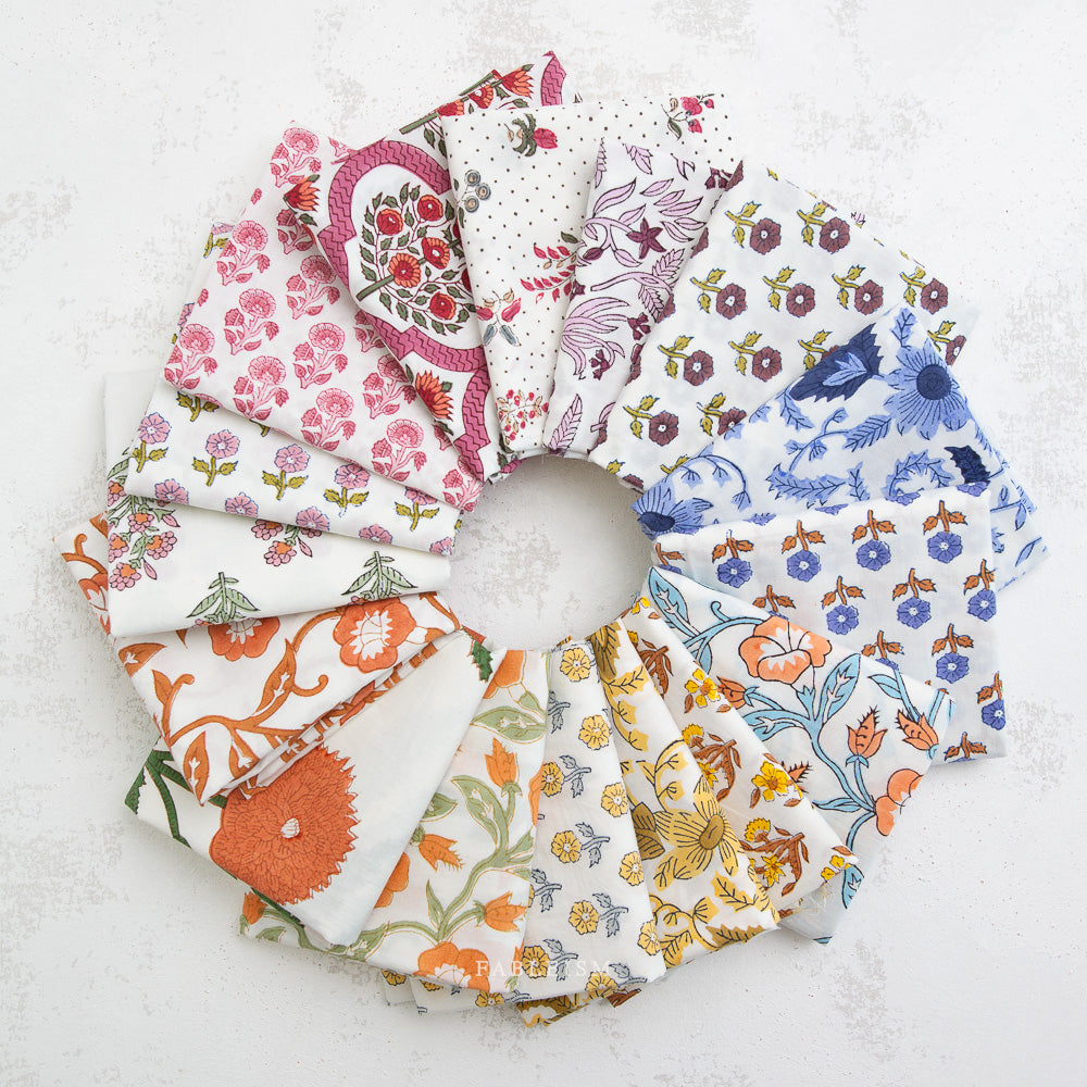Indian Block Prints Fat Quarter Bundle