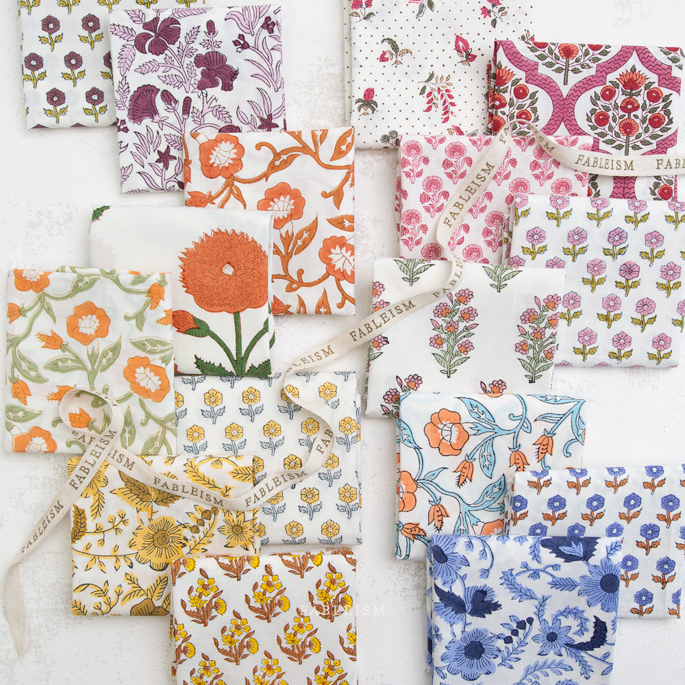 Indian Block Prints Fat Quarter Bundle